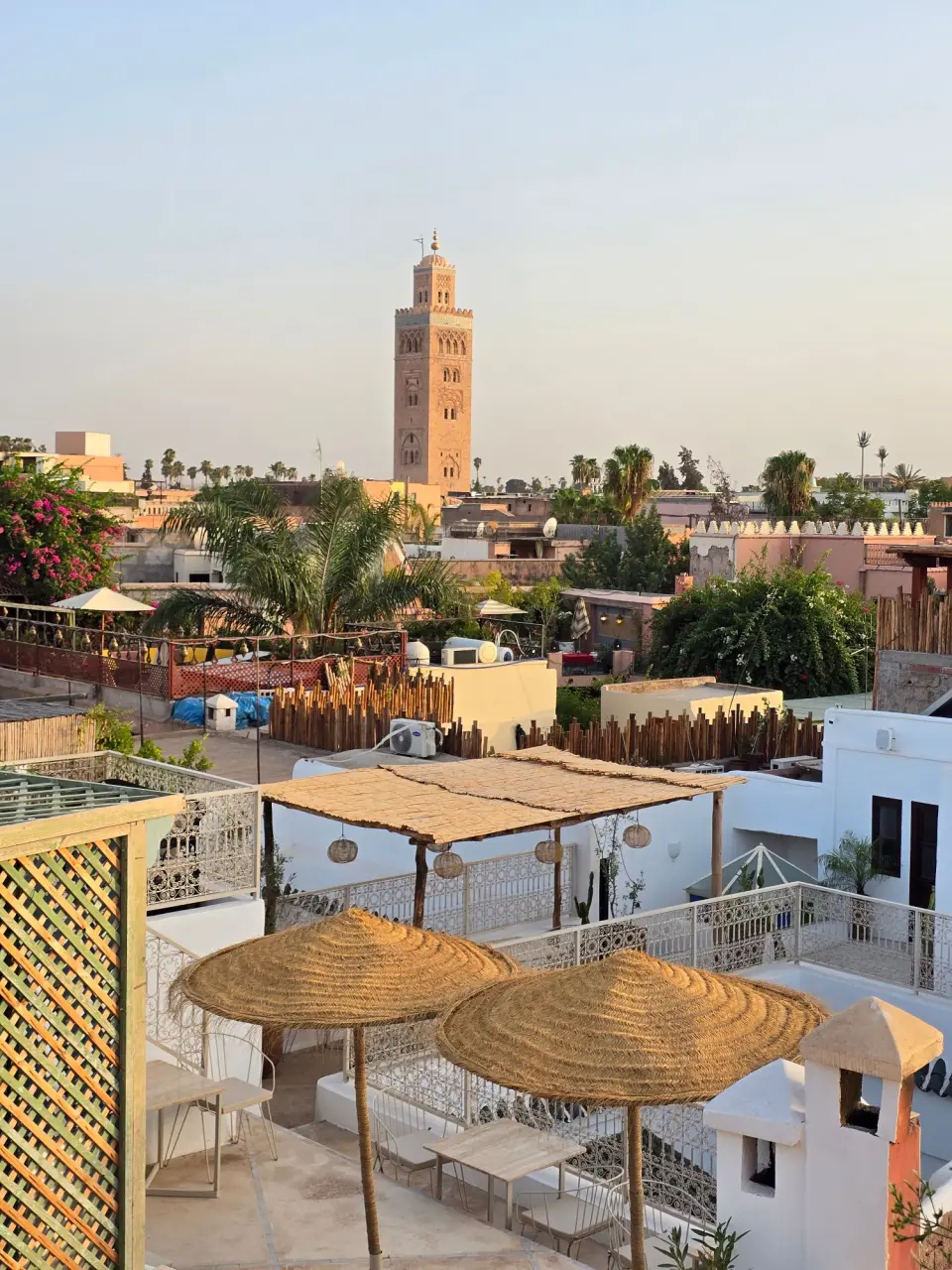 Koutoubia Mosque and Marrakech rooftops