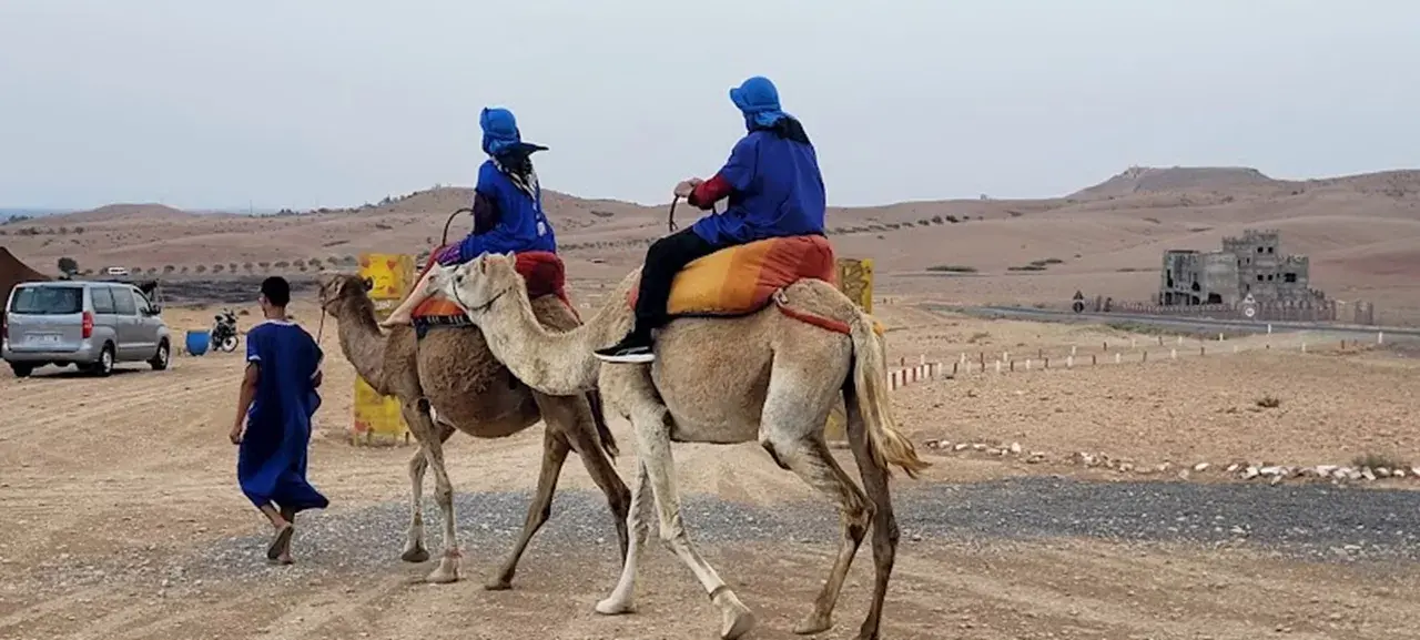 Agafay during a private 5-day Morocco tour with DesertBrise Travel