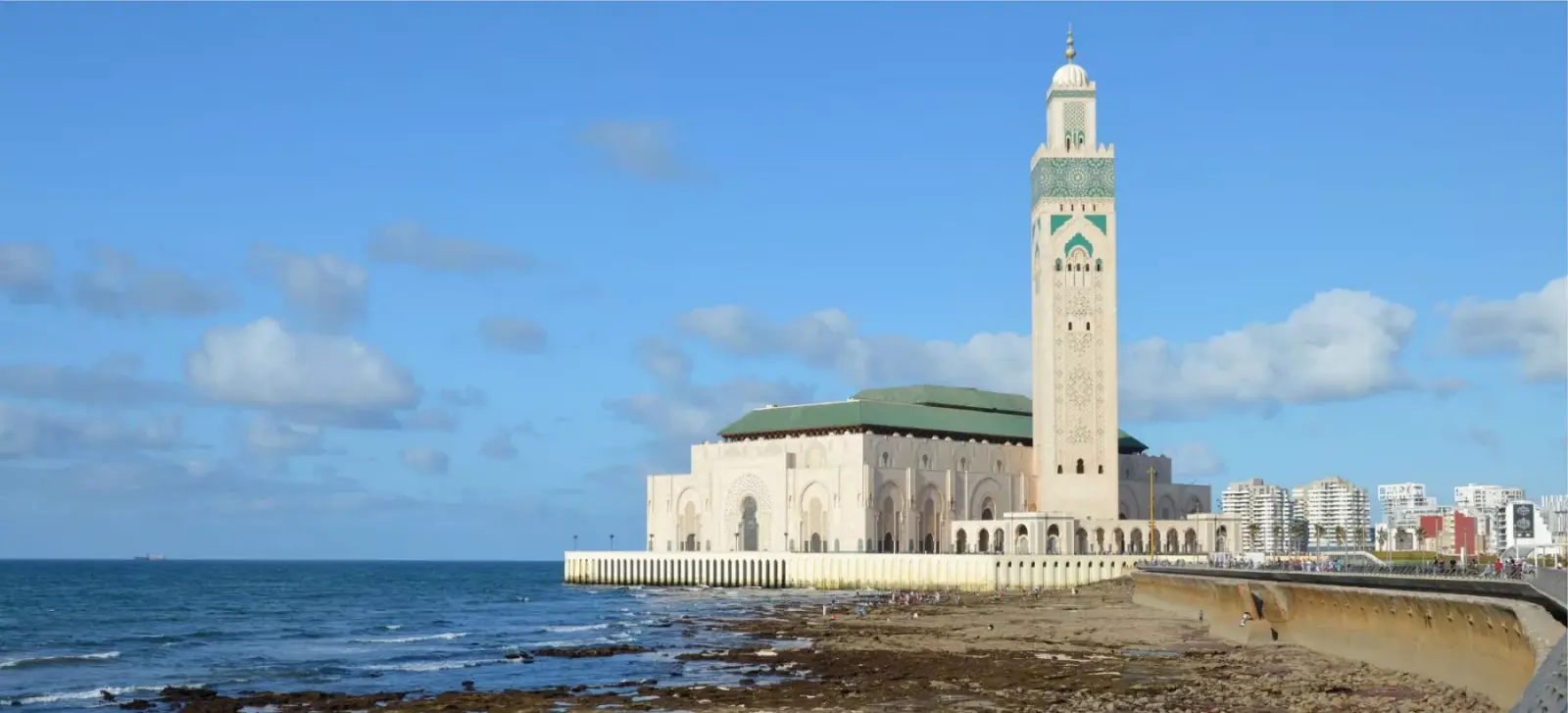Casablanca during a private 15-day Morocco tour with DesertBrise Travel