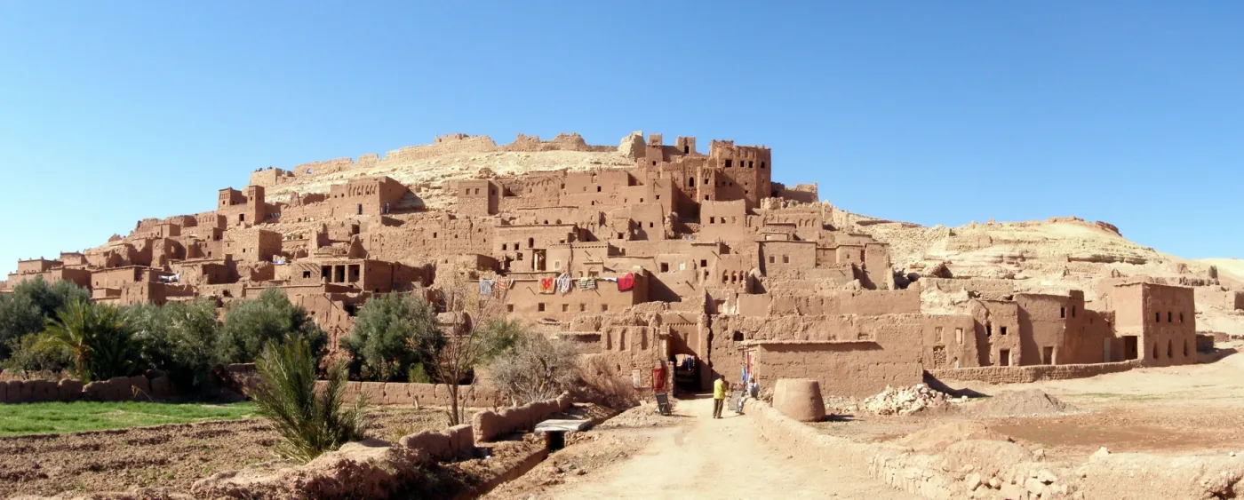 Panoramic view of Aït Ben Haddou
