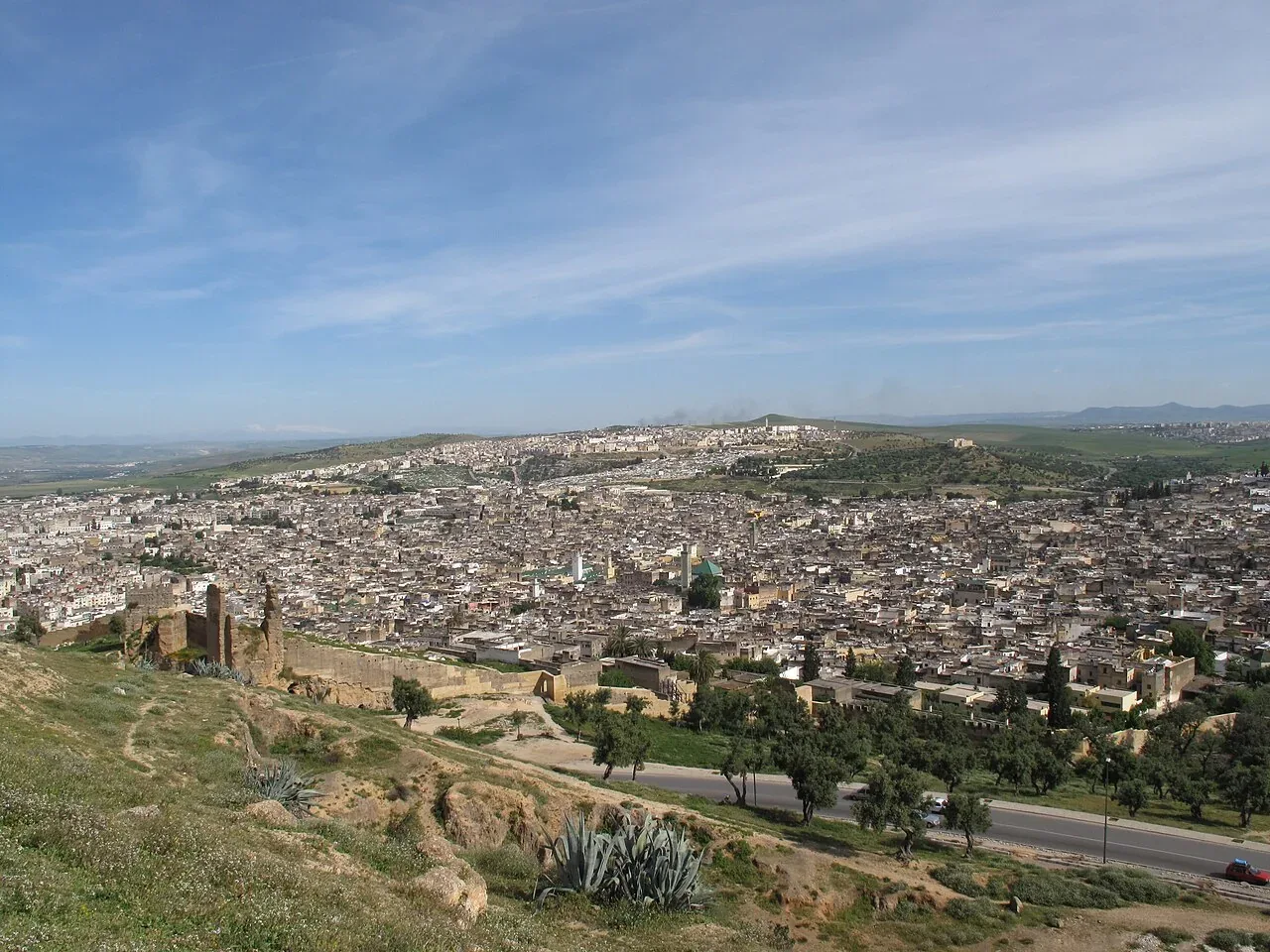 Dense historic medina of Fes