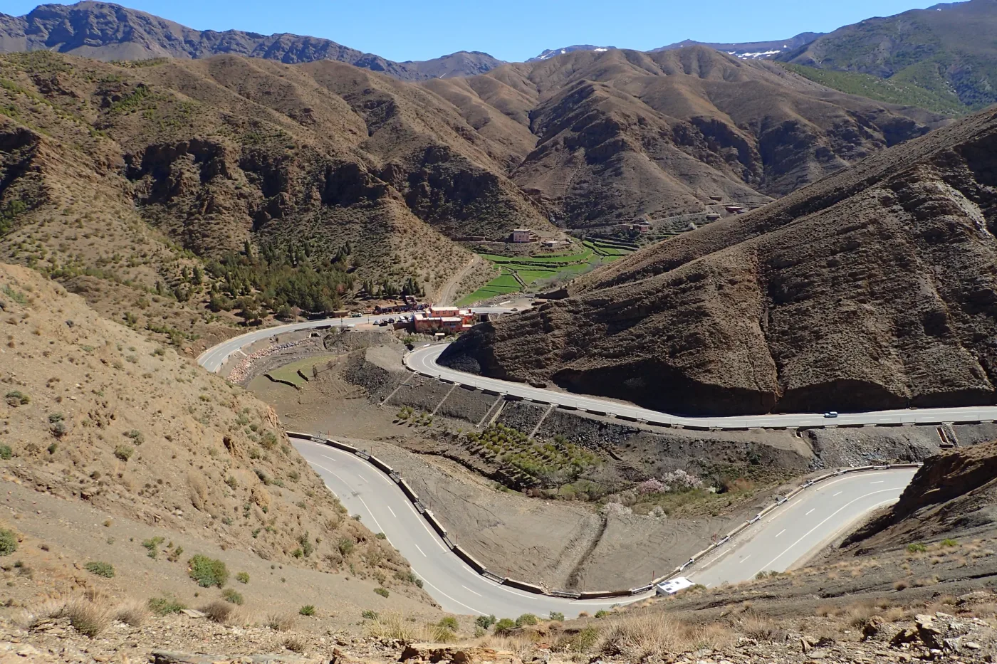 N9 mountain road in the High Atlas on the route from Marrakech