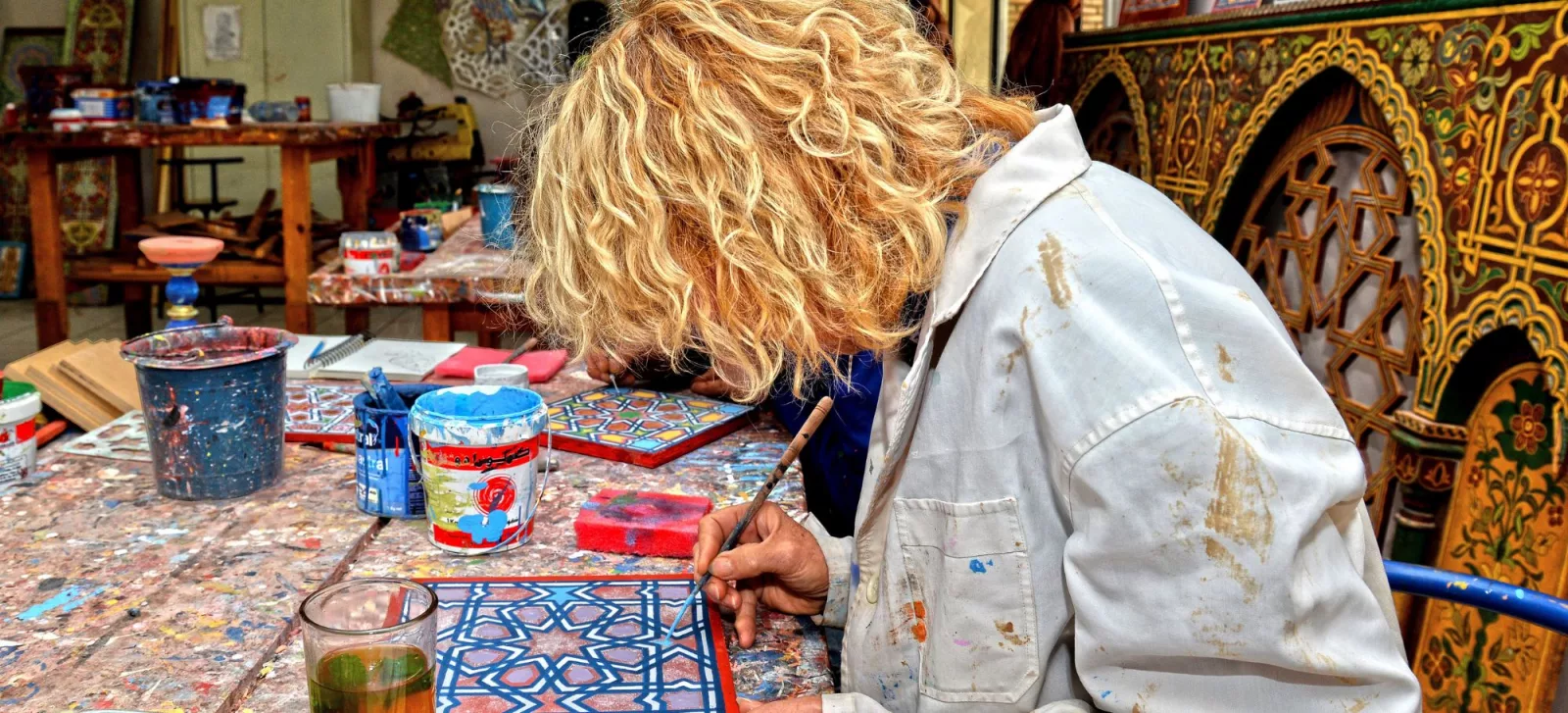 Half-Day Tour of the Medina of Fes, Pottery and Mosaic Workshop