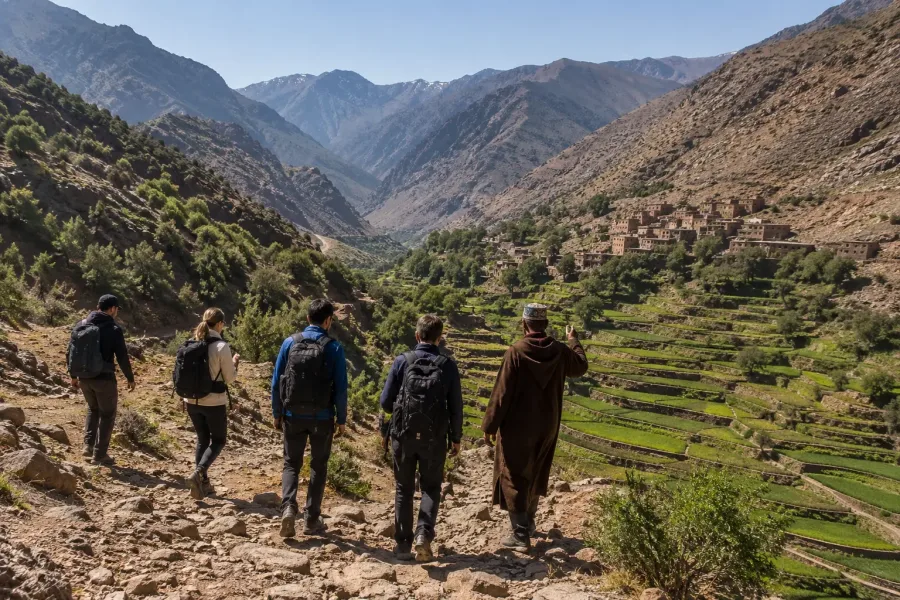 Paysage du Haut Atlas lors d’une excursion depuis Marrakech