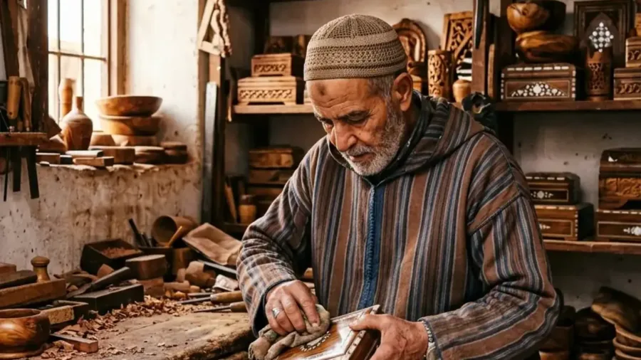 Thuja-Holzkunst entdecken – Essaouira