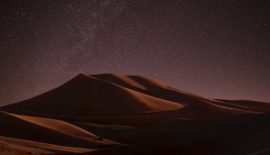 desert during nighttime