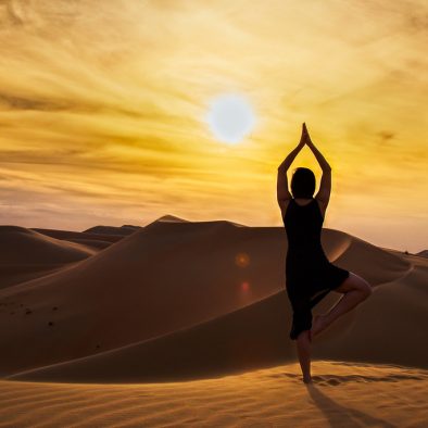 yoga in morocco desert